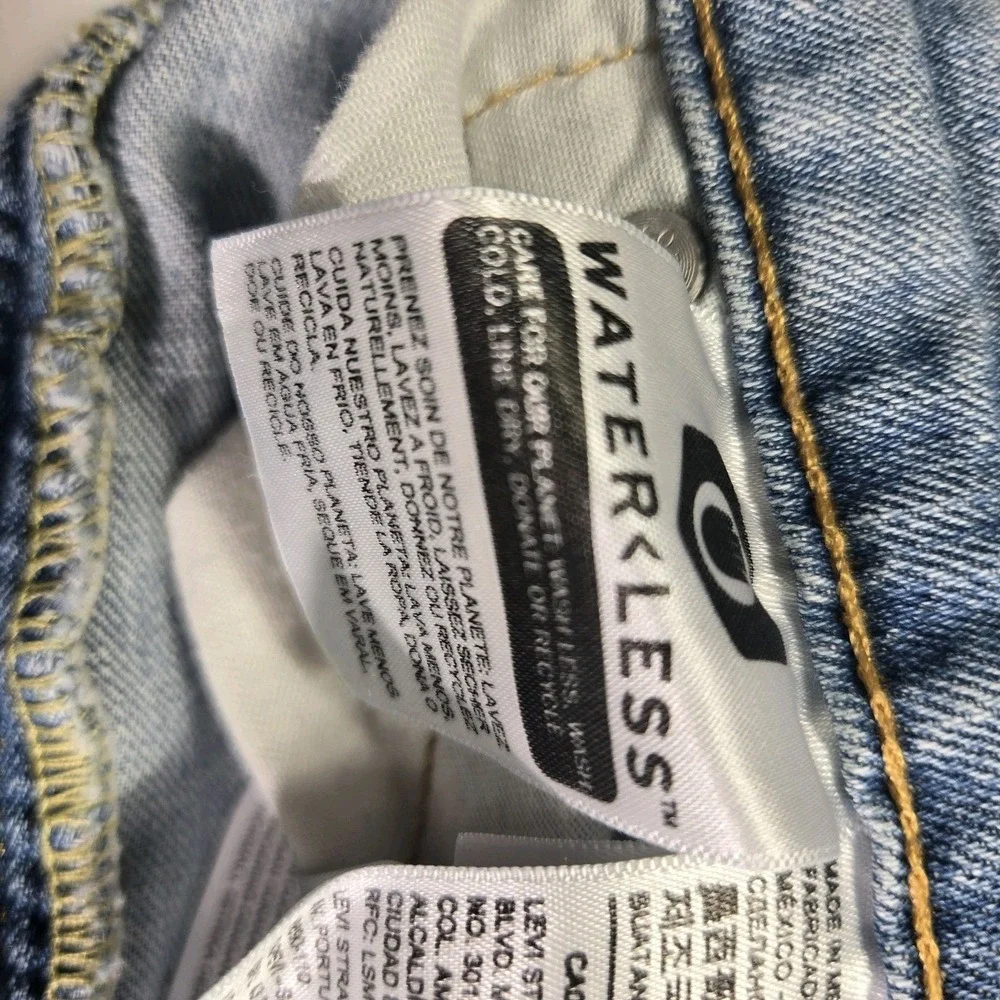 Levi's 505 Jeans 34x30 Regular Fit Blue Denim‎ Light Wash